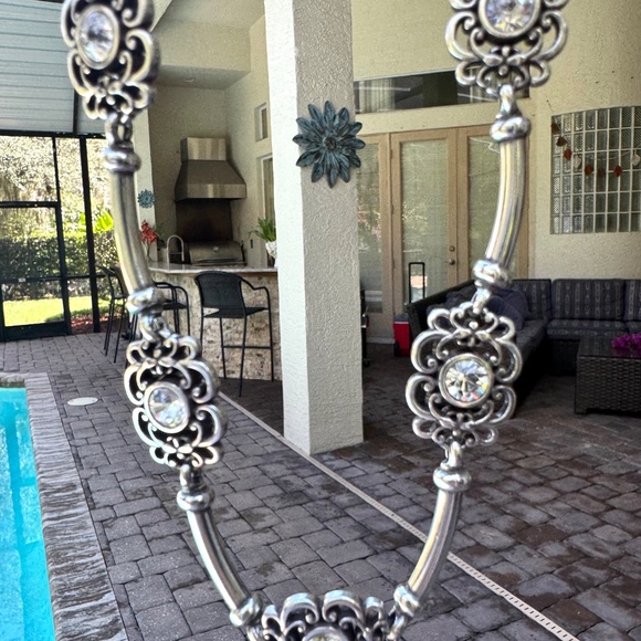 Brighton Swarovski Crystal Silver Necklace ~ Never Worn! - Picture 3 of 5